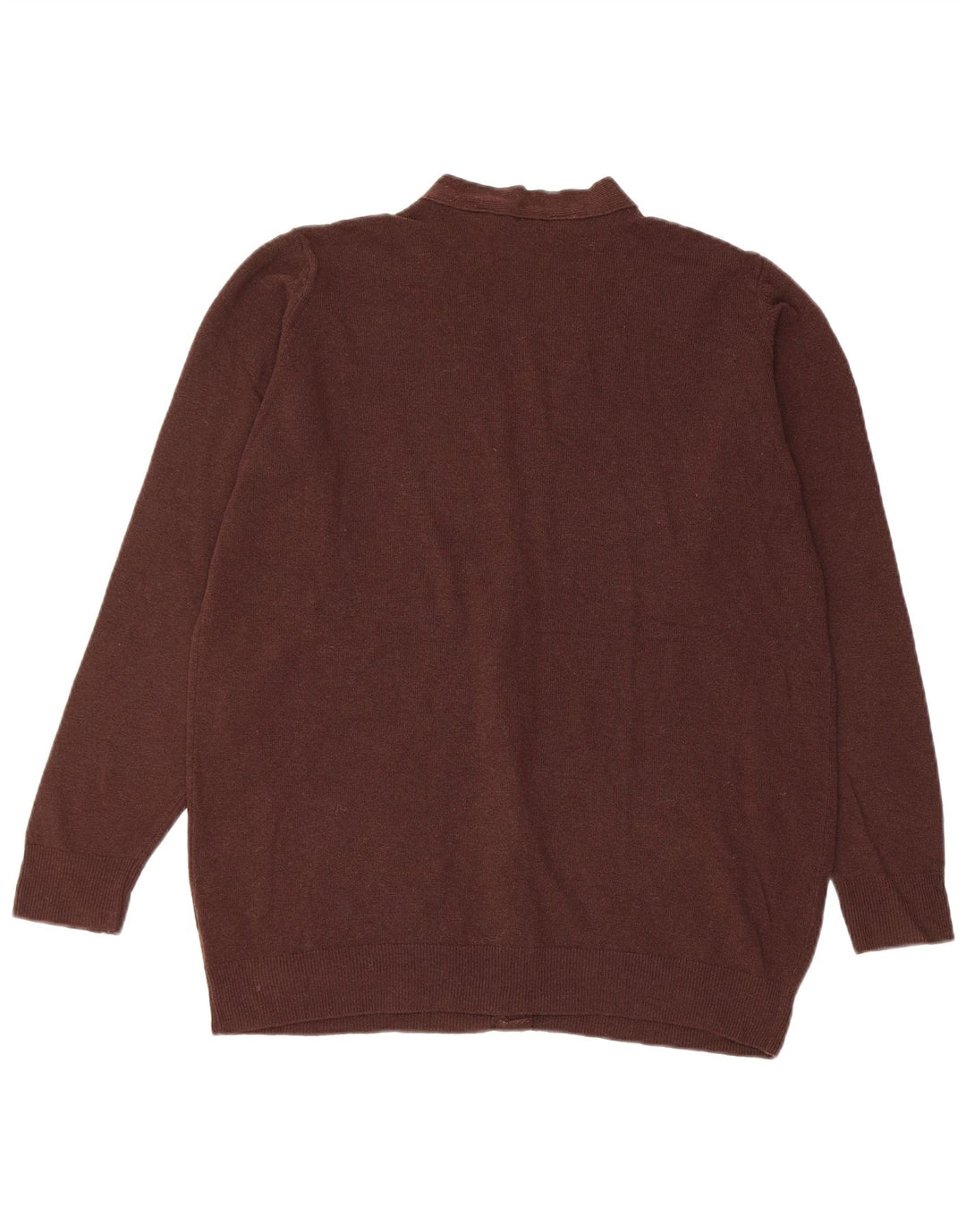 Marks & Spencer Damen-Cardigan-Pullover UK 16 Große braune Lammwolle