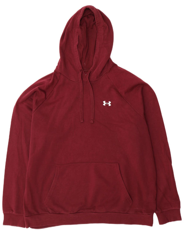 Under Armour Herren Kapuzenpullover 2XL Maroon Baumwolle