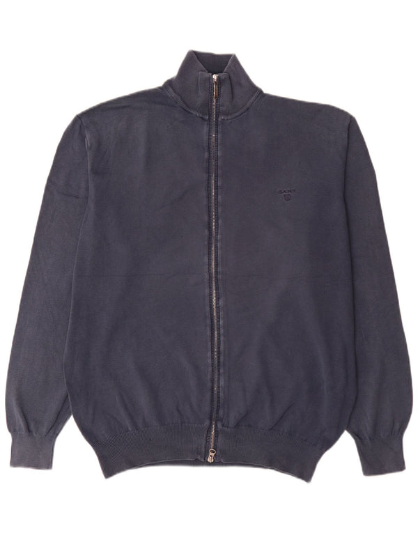 Gant Herren Strickjacke XL Marineblau Baumwolle