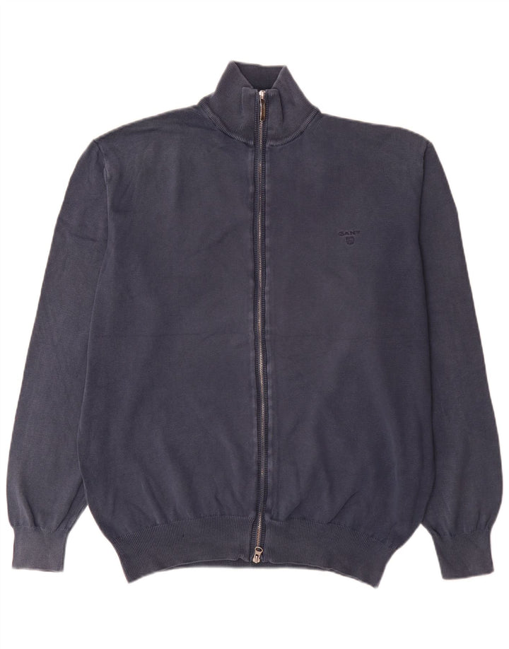 Gant Herren Strickjacke XL Marineblau Baumwolle