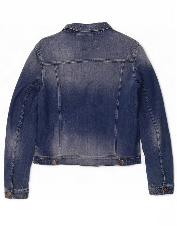 Replay Damen Jeansjacke UK 18 XL Blaue Baumwolle