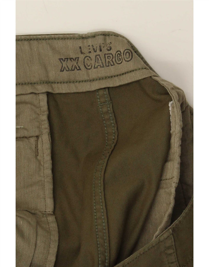 Levi's Herren Tapered Cargohose W36 L32 Khaki Baumwolle