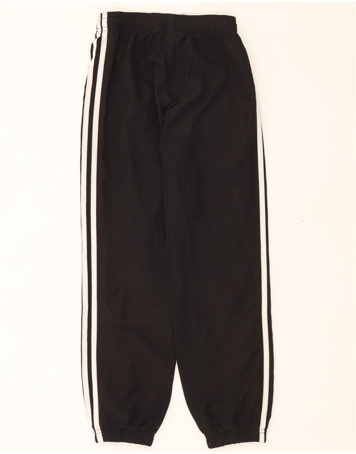 ADIDAS Boys Graphic Tracksuit Trousers Joggers 9-10 Years  Black Polyester