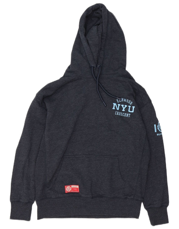 Superdry Herren Graphic Loose Fit Hoodie Pullover XS Marineblau Baumwolle