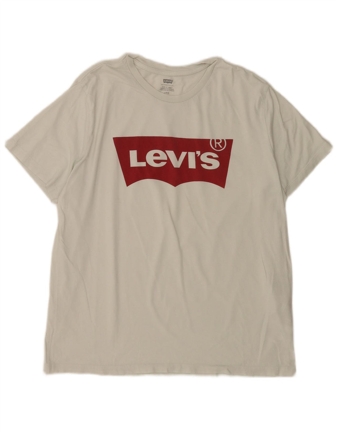 Levi's Herren-T-Shirt mit Grafik, Größe L, aus weißer Baumwolle
