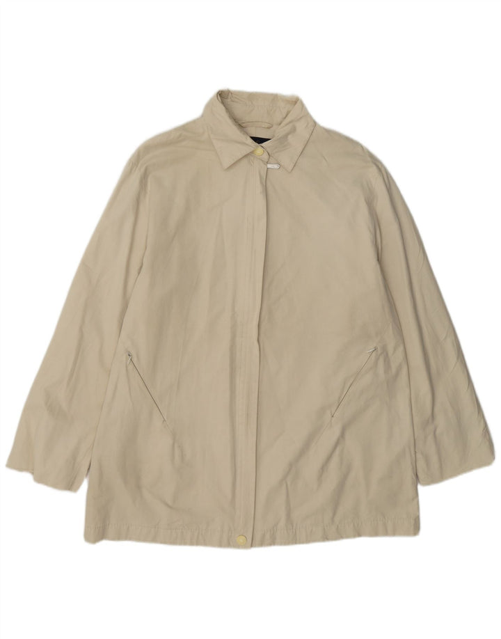 Luisa Spagnoli Damen Bomberjacke UK 14 Mittelbeige Baumwolle