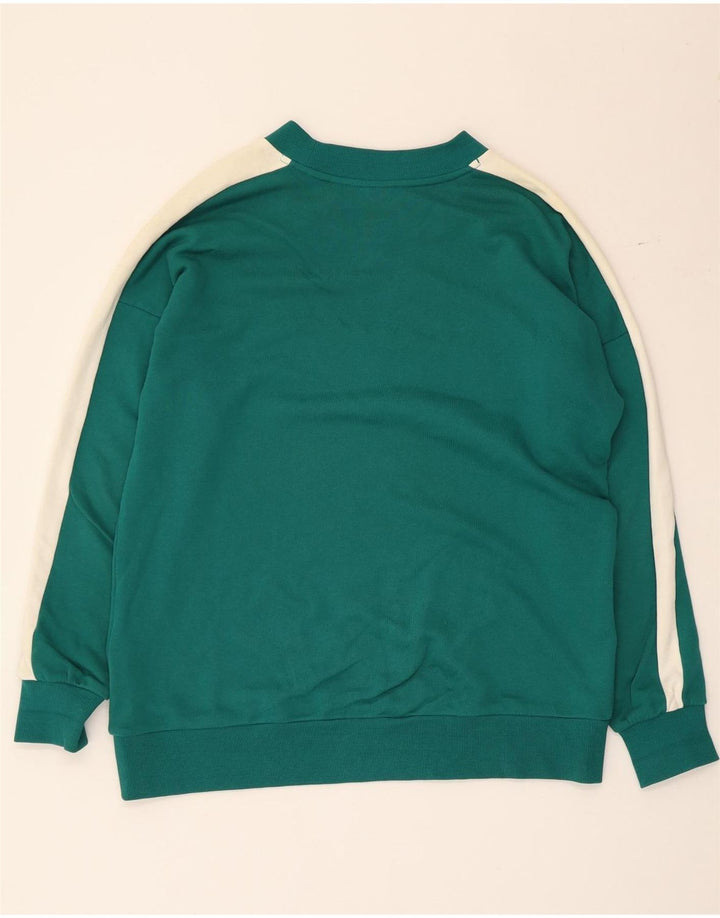 Puma Herren Sweatshirt Pullover Small Grün Colourblock Baumwolle
