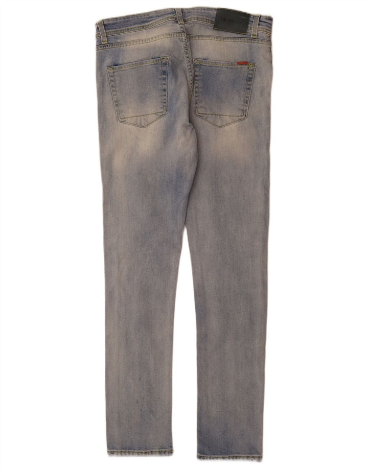 Liu Jo Herren Slim Jeans W32 L32 Blaue Baumwolle