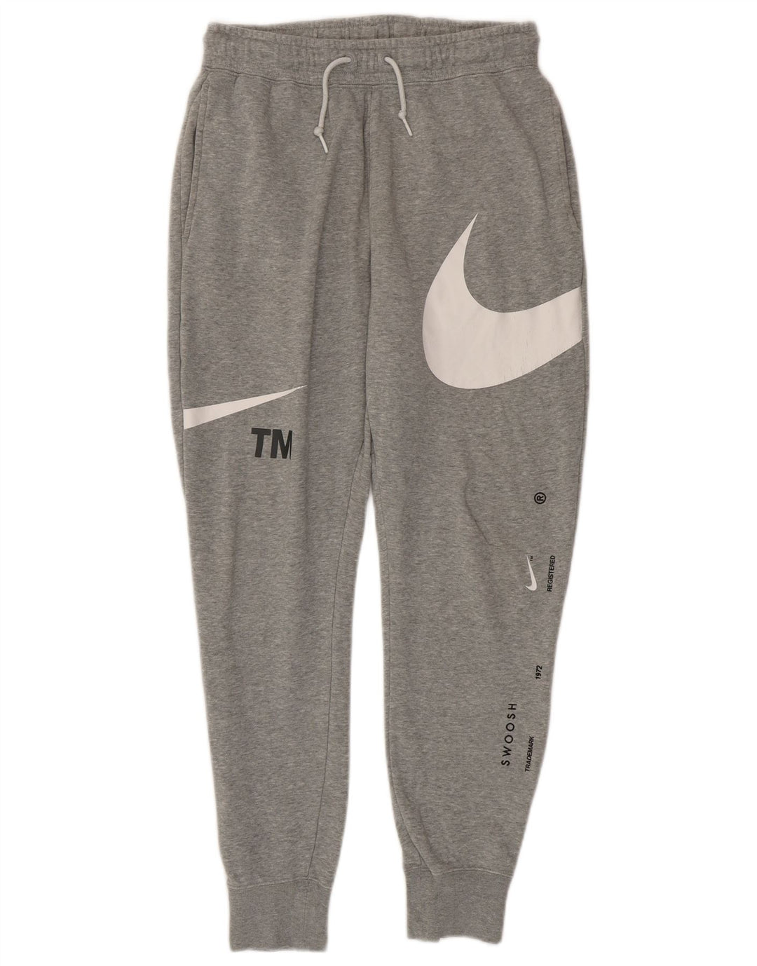 Nike Herren-Trainingshose mit Grafik, Größe S, Baumwolle, Grau