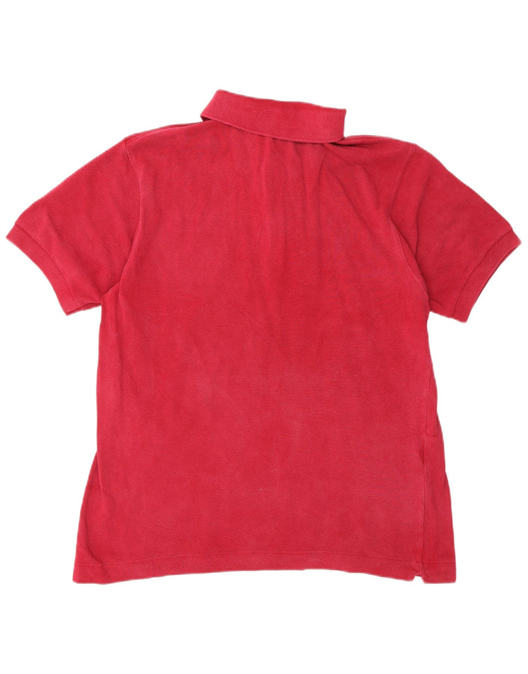 Lacoste Herren-Poloshirt, Größe 4, mittlere burgunderrote Baumwolle
