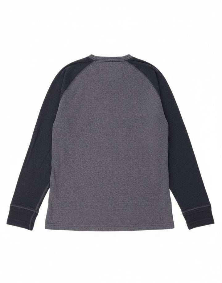 Superdry Herren-Oberteil mit langen Ärmeln, XL, Blau, Colourblock-Baumwolle