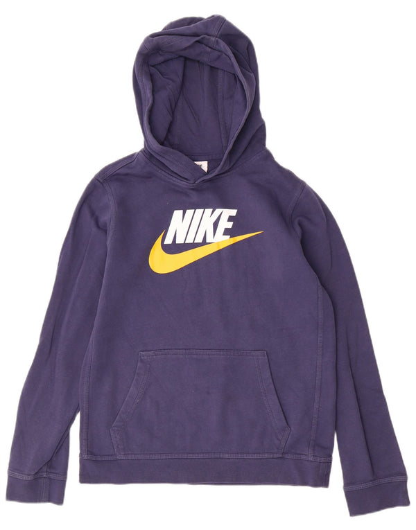 NIKE Kapuzenpullover mit Grafik für Jungen, 13–14 Jahre, XL, Marineblau, Baumwolle