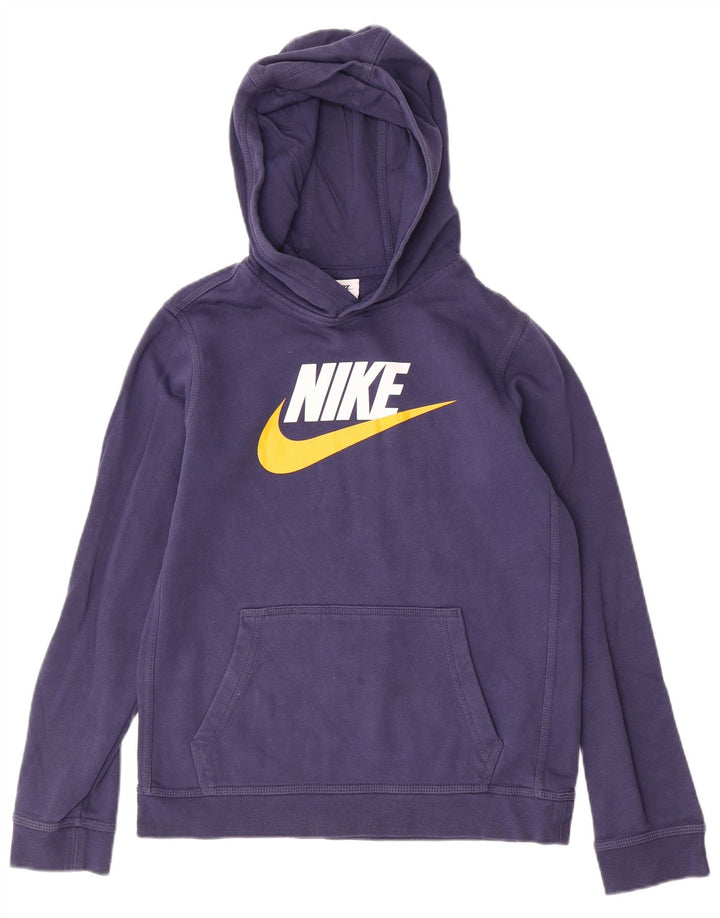 NIKE Kapuzenpullover mit Grafik für Jungen, 13–14 Jahre, XL, Marineblau, Baumwolle