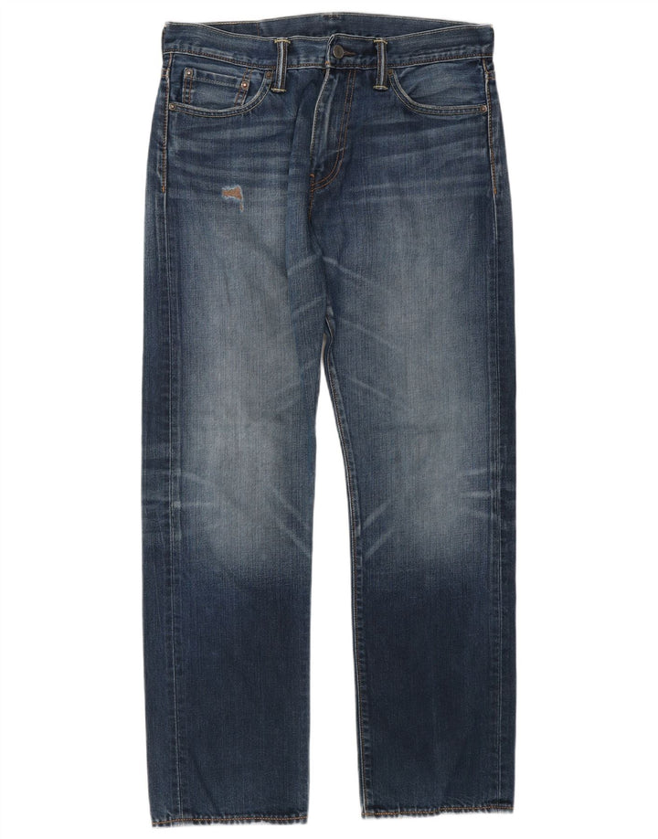Levi's Herren 504 Straight Jeans W32 L32 Blaue Baumwolle