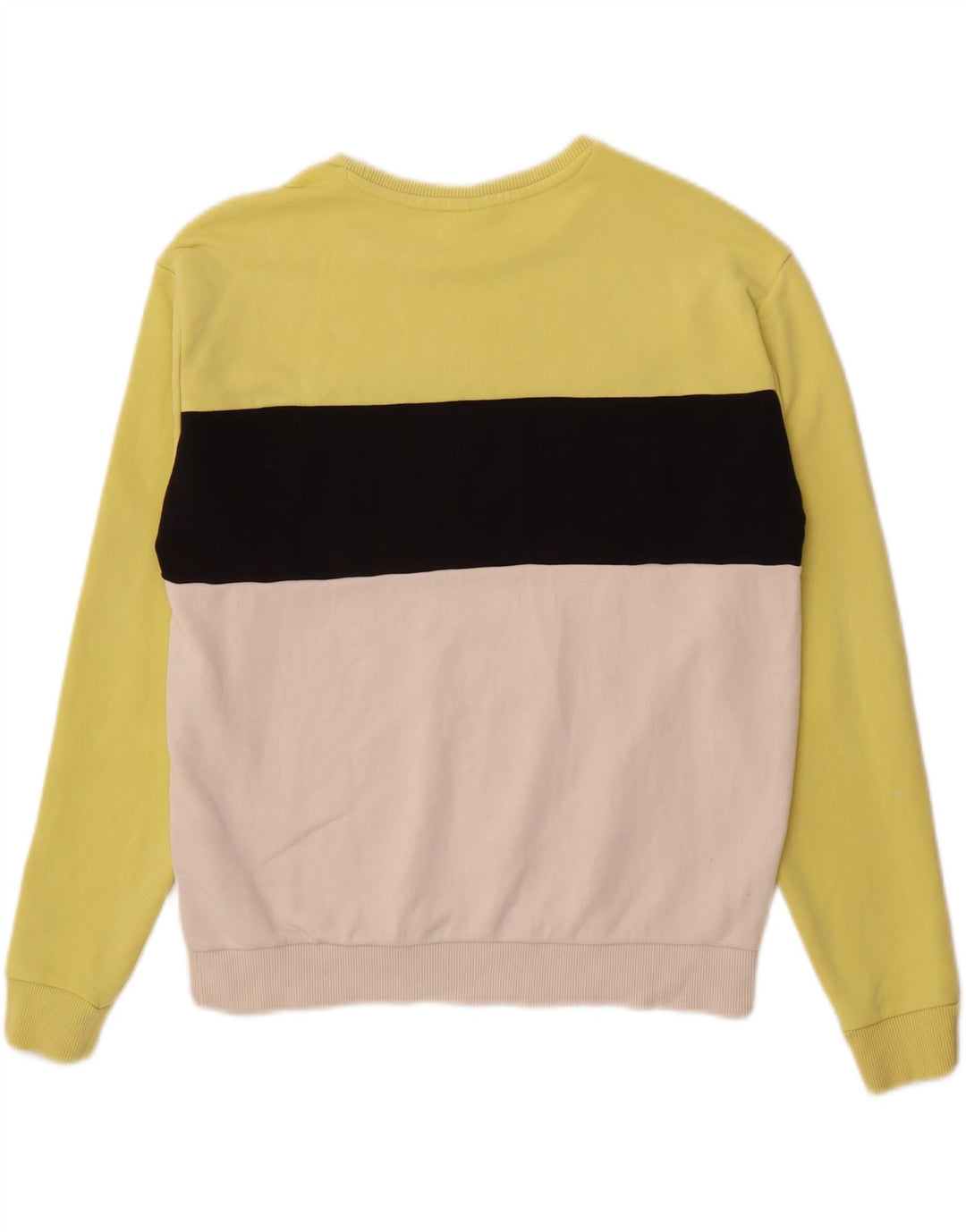 FILA Womens Sweatshirt Jumper UK 16 Large Multicoloured Colourblock