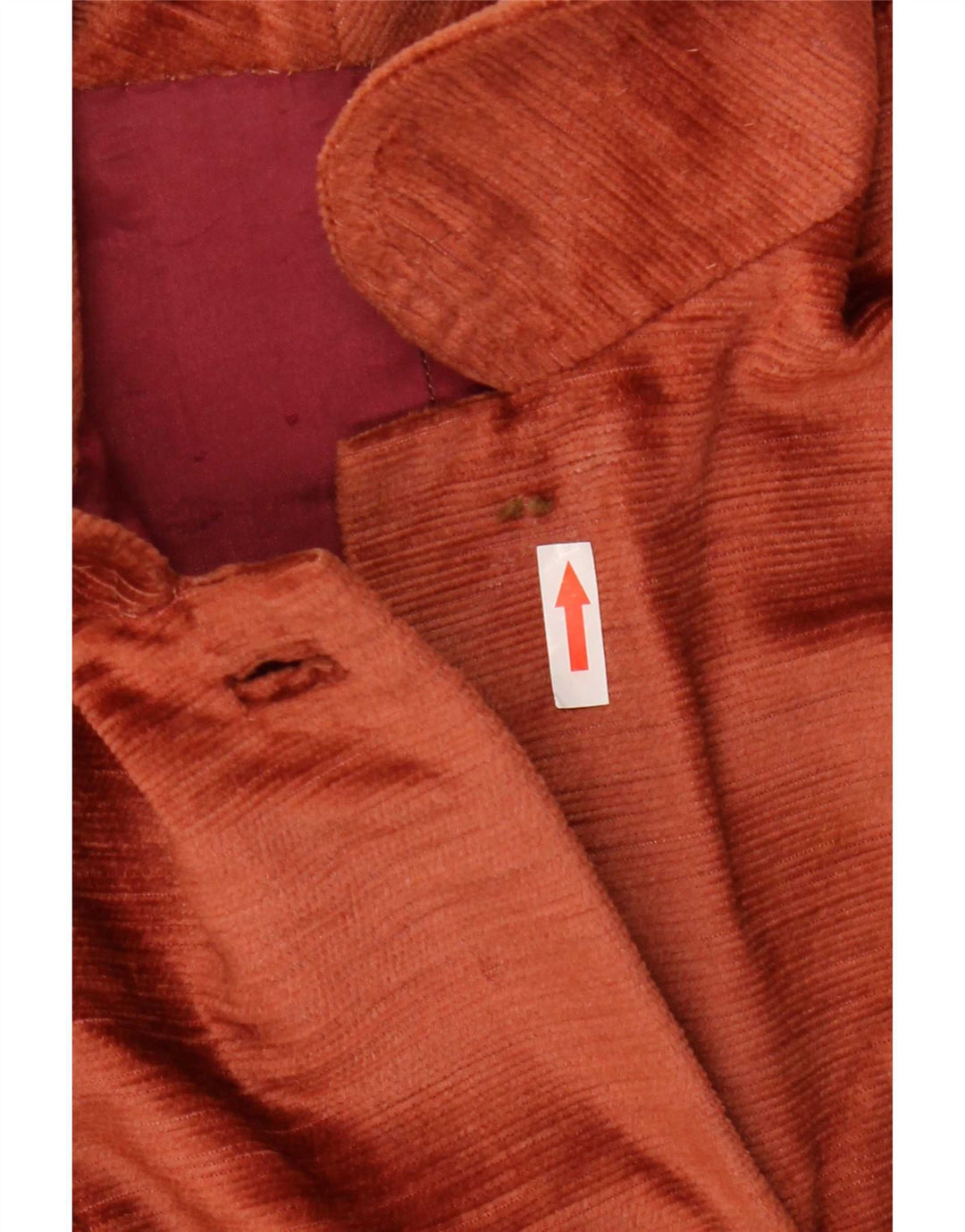 Vintage Damen Samtmantel UK 10 Klein Braun