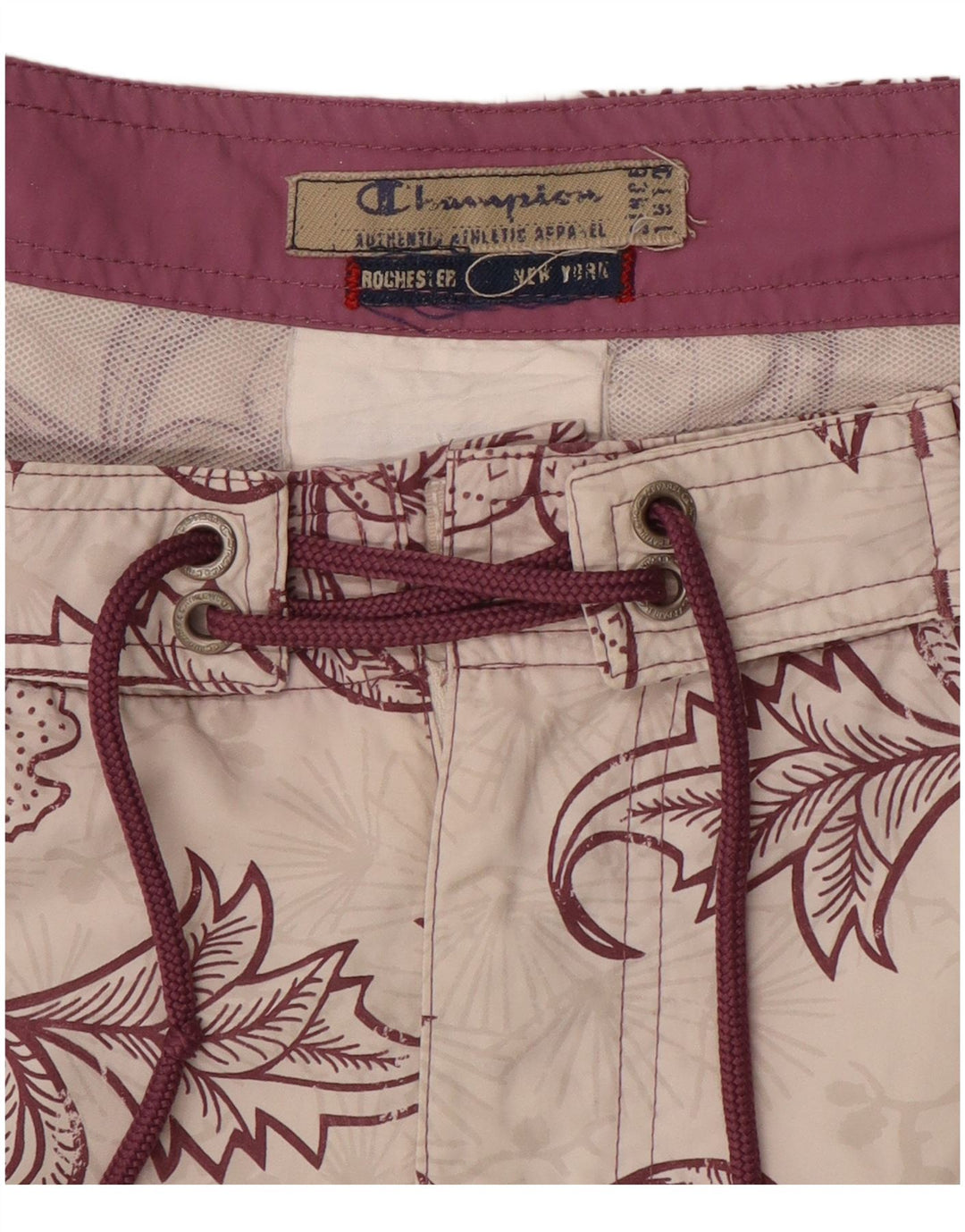 Champion Herren-Badeshorts, groß, gebrochenes Weiß mit Blumenmuster