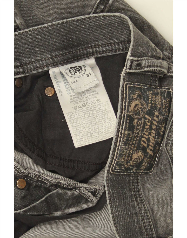 Diesel Damen Tepphar Carrot Slim Jeans W31 L30 Graue Baumwolle