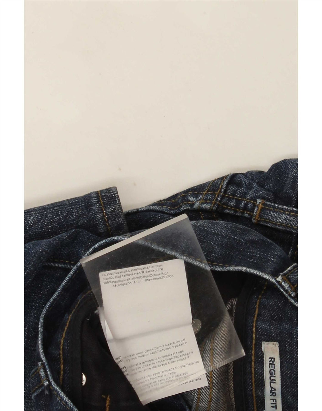 Boss Orange Herren Regular Fit Straight Jeans W38 L34 Blaue Baumwolle