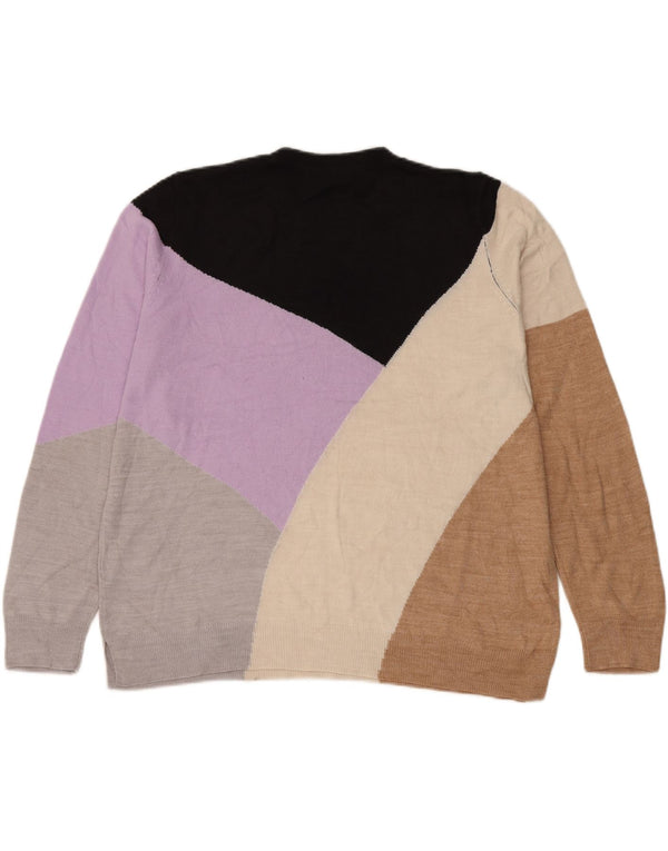 Marks & Spencer Damen-Pullover mit Rundhalsausschnitt, Gr. 18, XL, Mehrfarbig