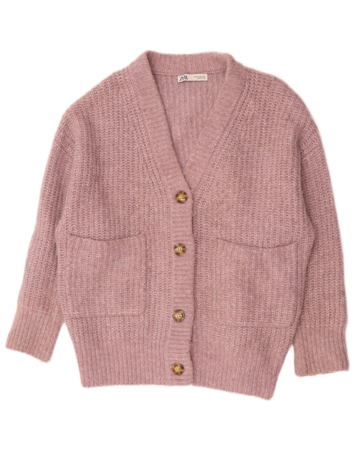 Zara Damen-Strickjacke in Übergröße, Gr. 14, Mittelrosa, Polyester