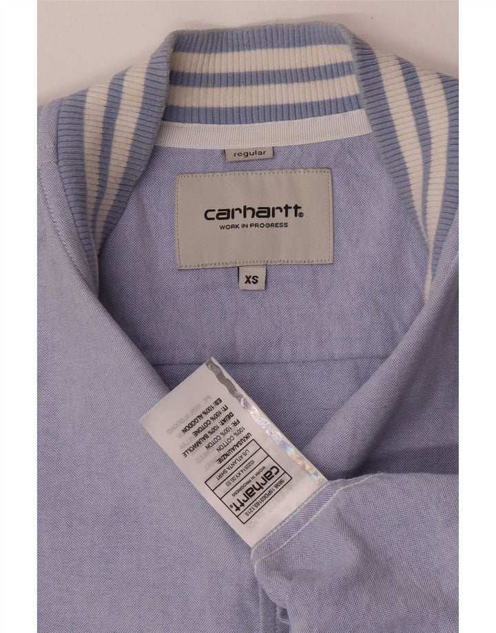 Carhartt Herrenhemd XS Blaue Baumwolle
