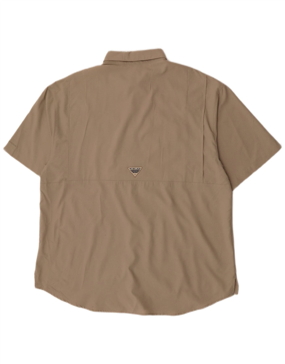 Columbia Herren Kurzarmhemd XL Beige Polyester