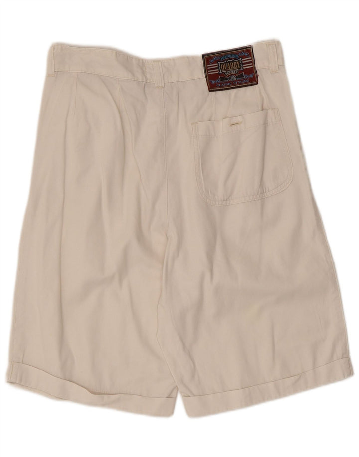 QUARRY Herren Pegged Chino Shorts W31 Mittelweiße Baumwolle