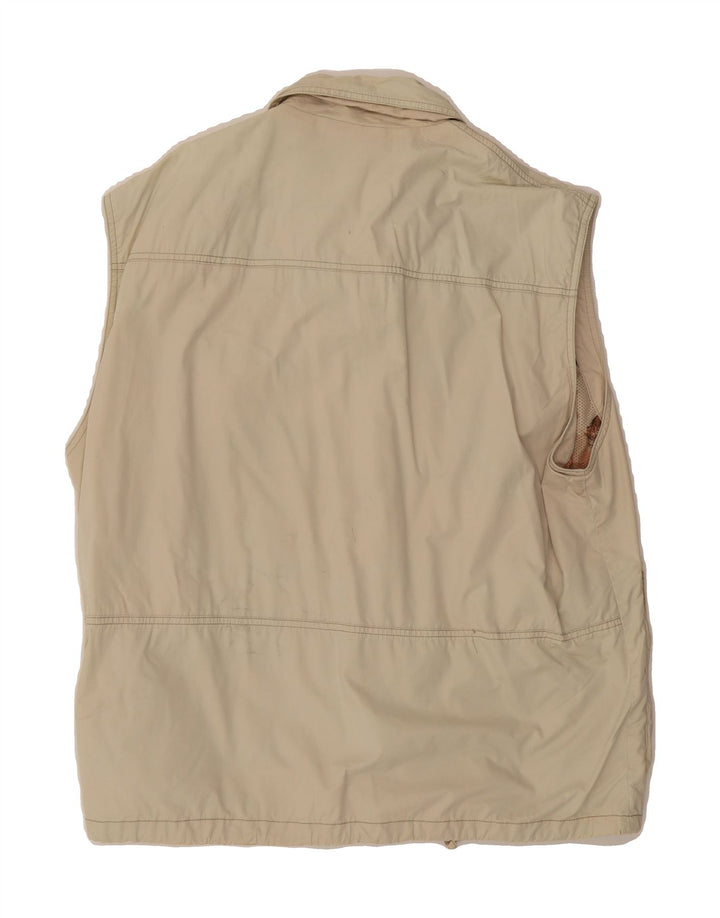 KLEPPER Mens Utility Gilet UK 40 Large Beige Cotton Vintage Klepper and Second-Hand Klepper from Messina Hembry 