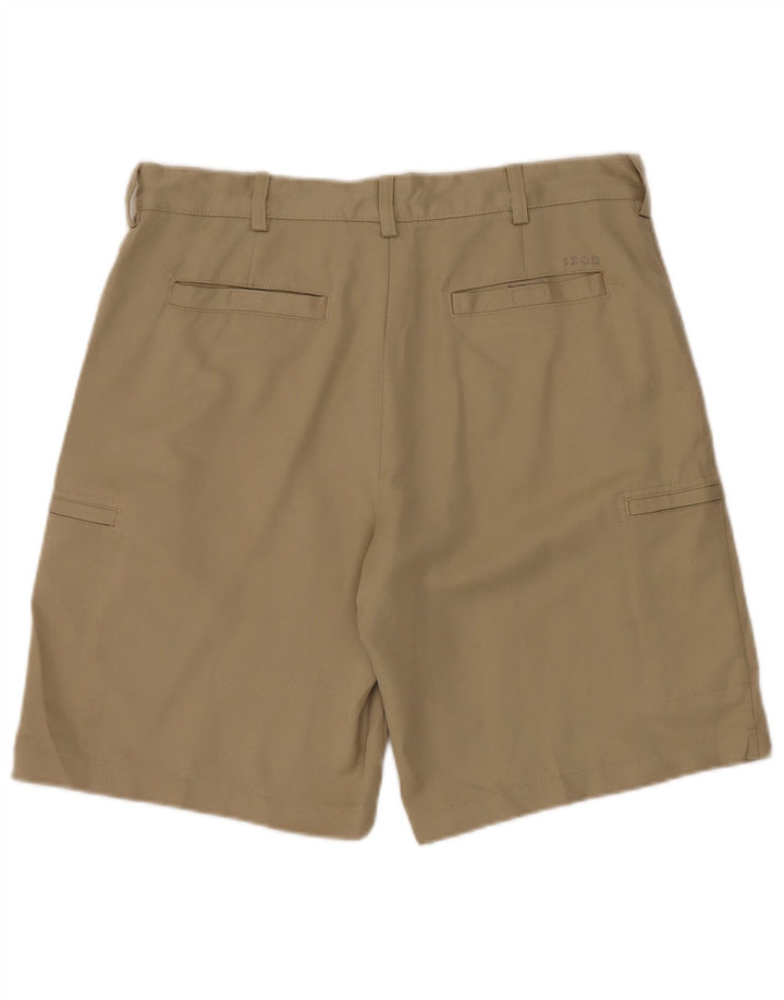 Izod Herren-Cargoshorts mit klassischer Passform, W34, groß, Khaki, Polyester