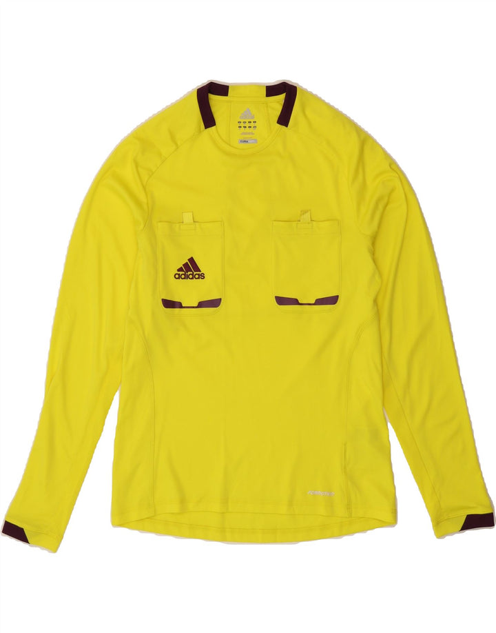 ADIDAS Mens Climacool Top Long Sleeve Medium Yellow Polyester Vintage Adidas and Second-Hand Adidas from Messina Hembry 