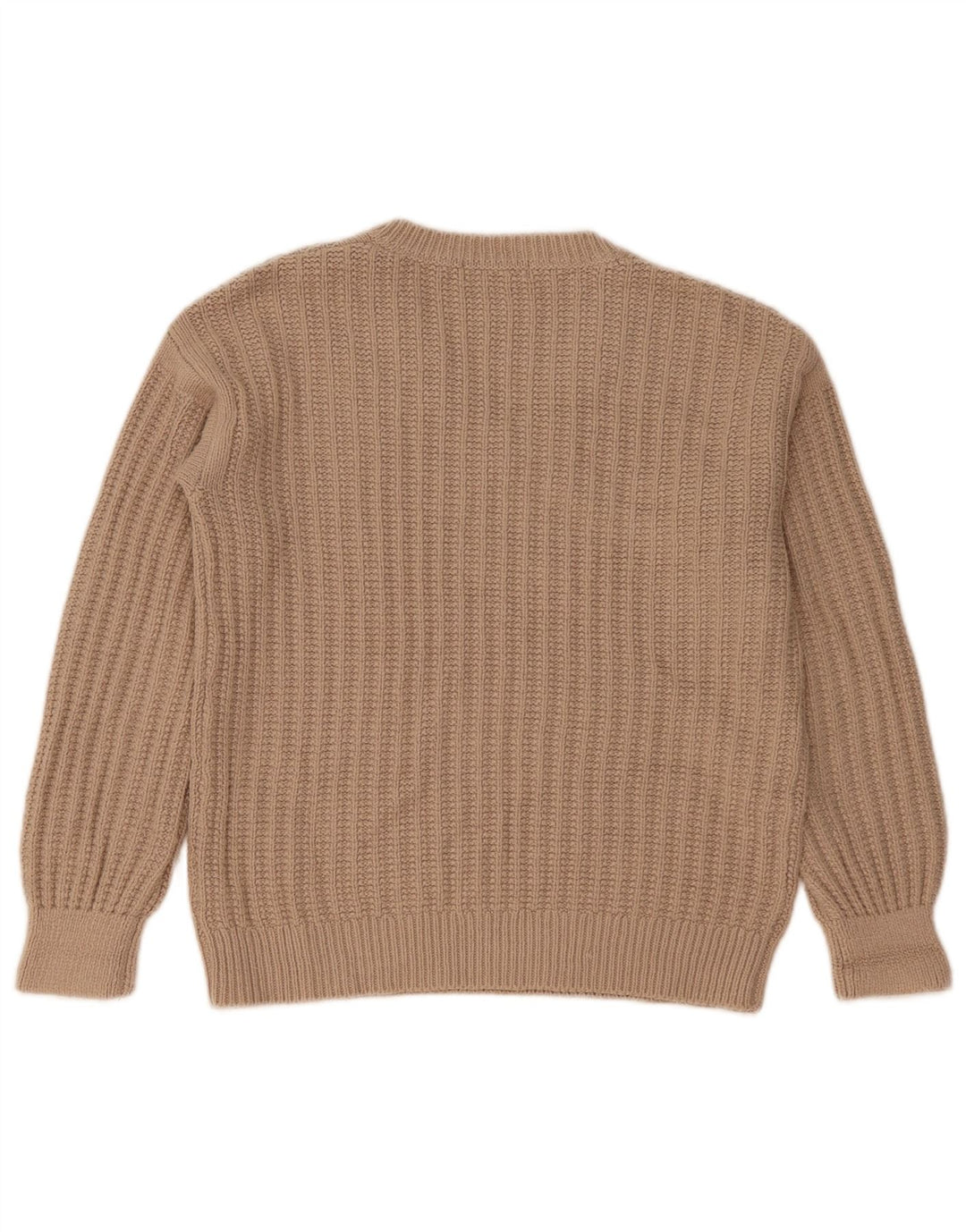 Marks & Spencer Damen-Pullover, übergroß, V-Ausschnitt, Gr. 10, Größe S, Beige