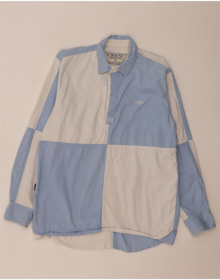 Crew Clothing Herren-Pulloverhemd mit Grafik, Größe S, Blau, Colourblock-Baumwolle