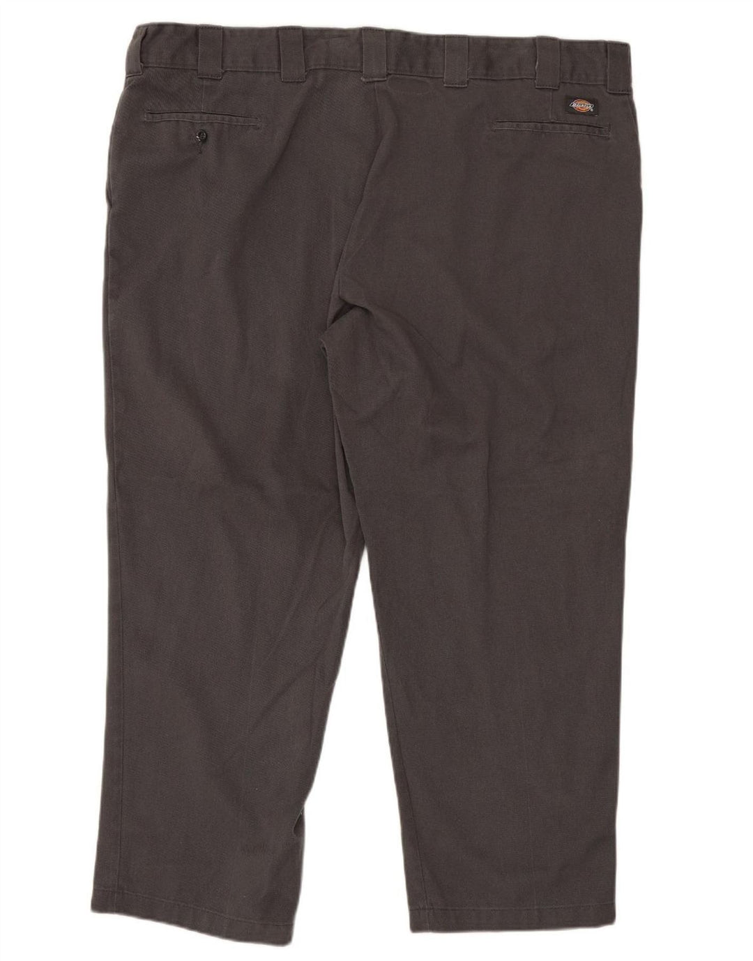 DICKIES Mens Straight Chino Trousers W48 L27 Grey Polyester