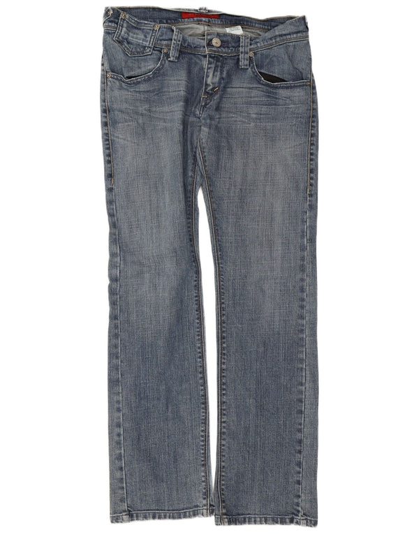 Levi's Damen 504 Straight Jeans W29 L32 Blaue Baumwolle