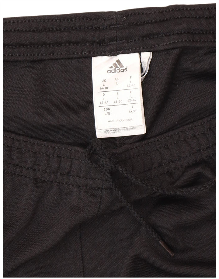 Adidas Damen Climalite Trainingshose UK 16/18 Large Schwarz Polyester