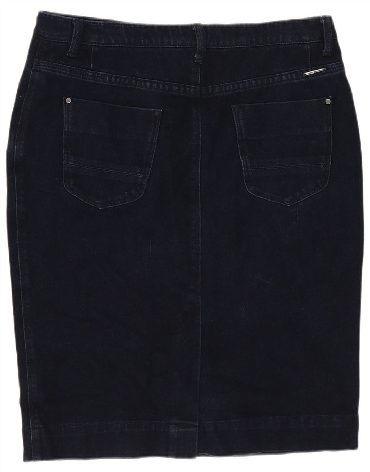MARKS & SPENCER Damen-Jeansrock Autograph UK 12 Medium W30 Marineblau