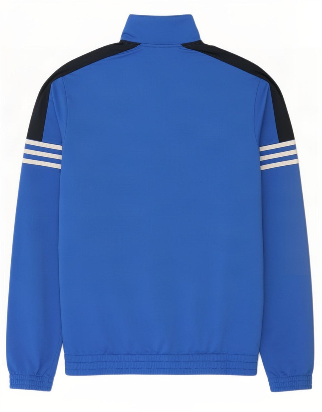 Adidas Herren-Trainingsanzug-Oberteiljacke UK 38/40 Mittelblaues Colourblock-Polyester