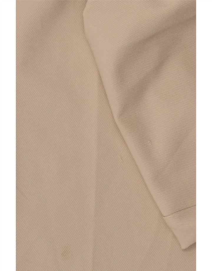 Zara Damen-Hose mit weitem Bein, mittelgroß, W28, L26, Beige, Polyester