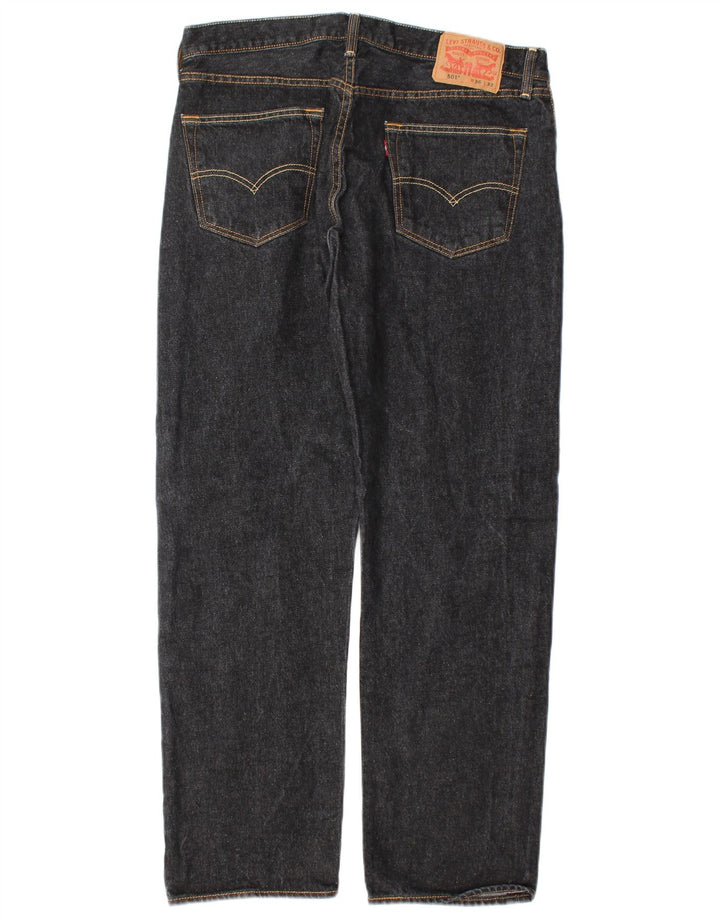 Levi's Herren 501 Straight Jeans W36 L32 Graue Baumwolle