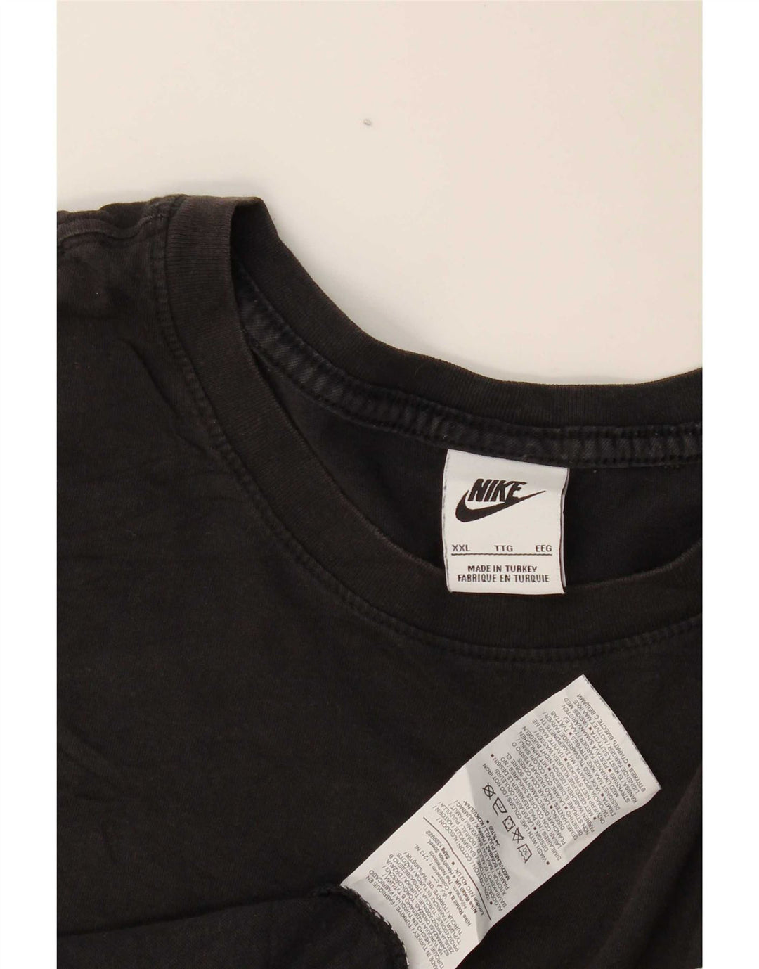 Nike Herren Grafik T-Shirt Top 2XL Schwarz Baumwolle