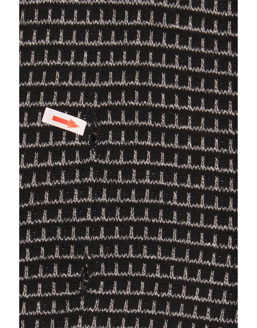 Settebello Herren-Strickjacke XL, schwarz kariert, Acryl