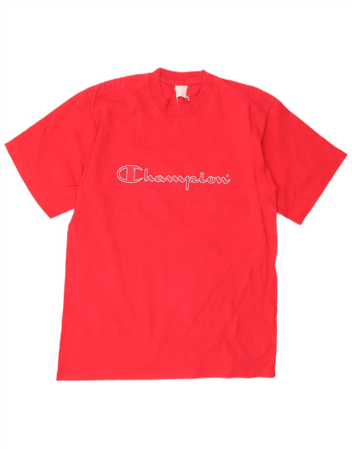 Champion Herren Grafik-T-Shirt-Oberteil Mittelrot