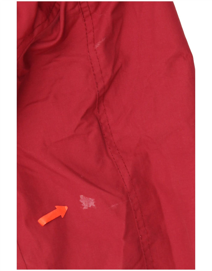 Fat Face Herren-Windbreakerjacke mit Kapuze, UK 36, Größe S, rotes Nylon