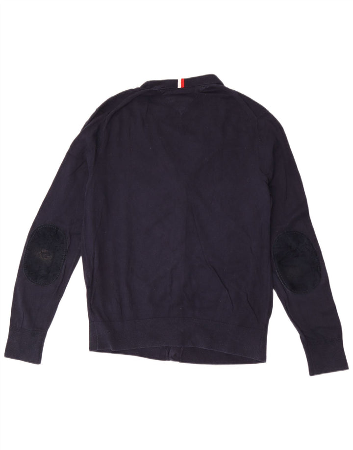 Tommy Hilfiger Herren-Strickjacke, groß, marineblau, Baumwolle