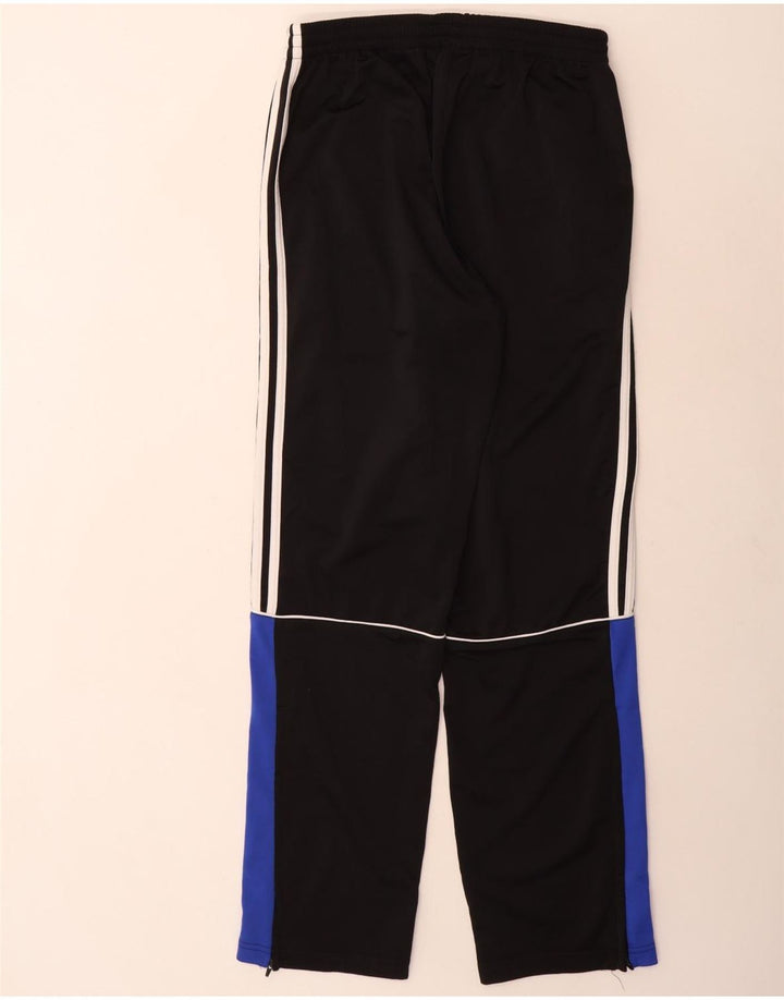 Adidas Herren-Trainingshose UK 38/40 Mittelschwarzes Colourblock-Polyester