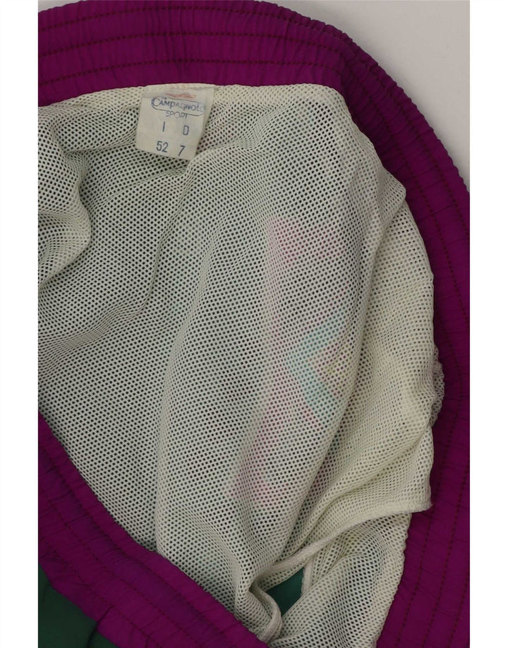 Campagnolo Herren Badeshorts IT 52 Large Grün Patchwork Polyamid
