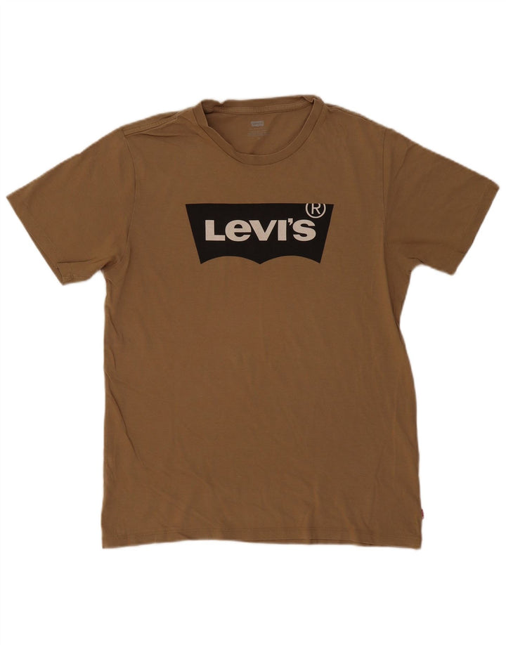 Levi's Herren-T-Shirt mit Grafik, mittelbeige Baumwolle