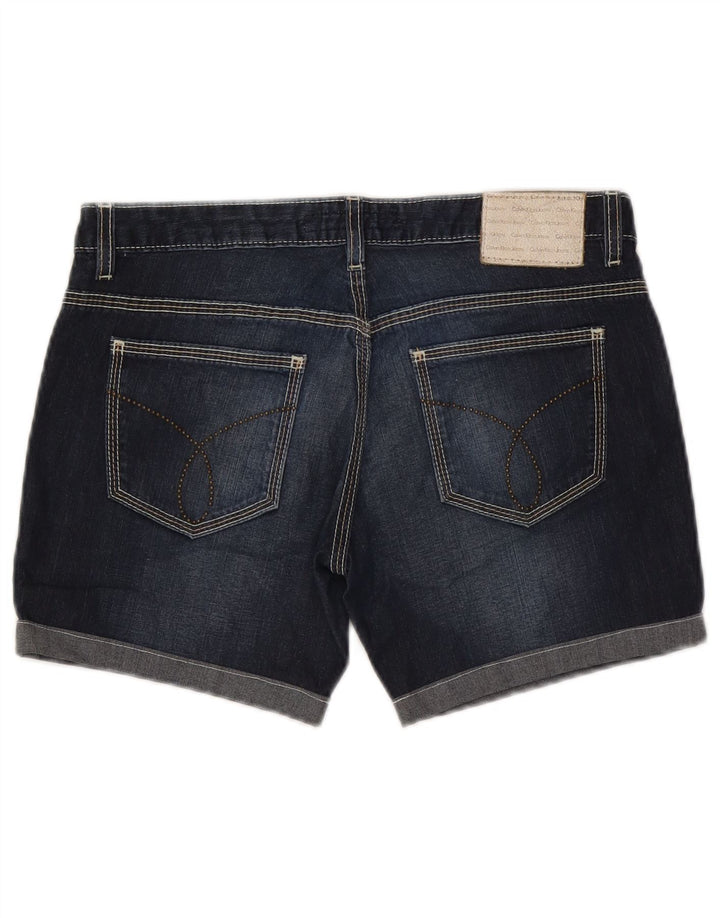 Calvin Klein Damen Jeansshorts W31 Medium Navy Blue Cotton
