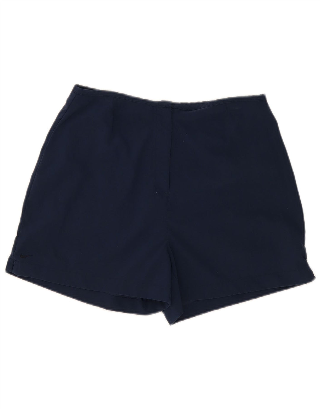 Nike Damen Shorts UK 12 Medium W28 Marineblaues Nylon